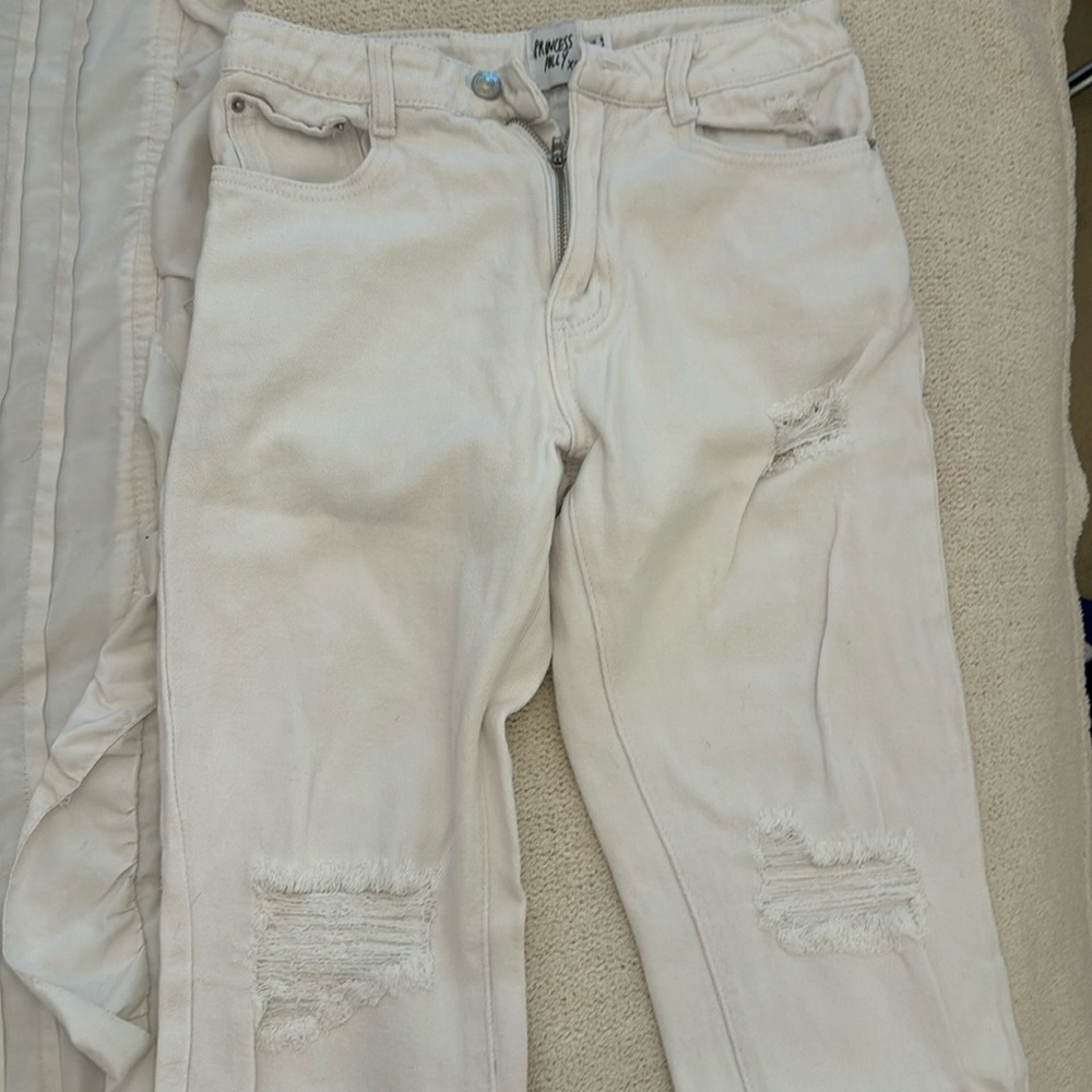 princess polly white cute ripped jeans